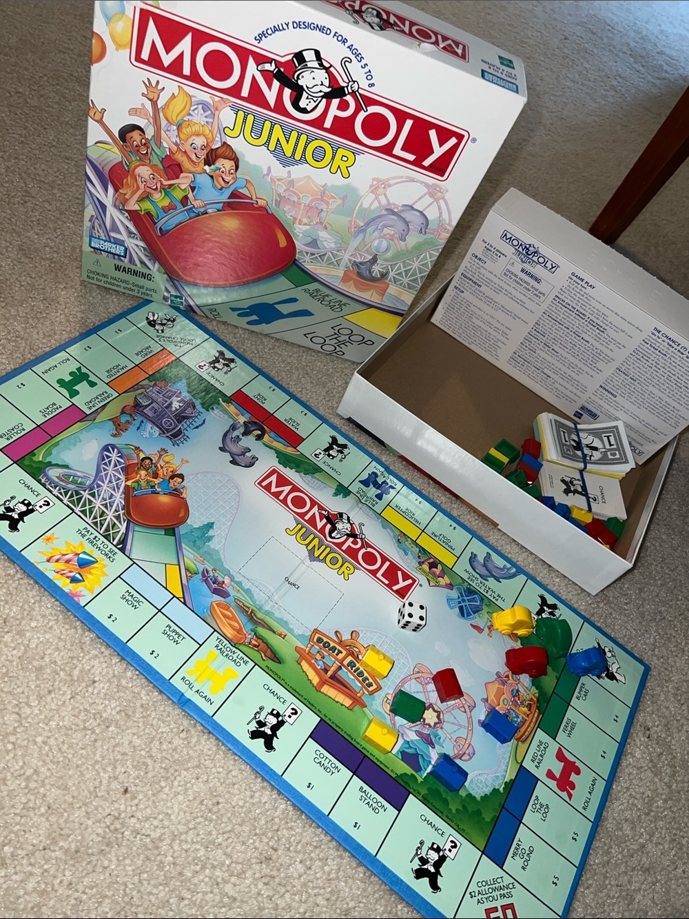 Vintage Monopoly Junior Board Game